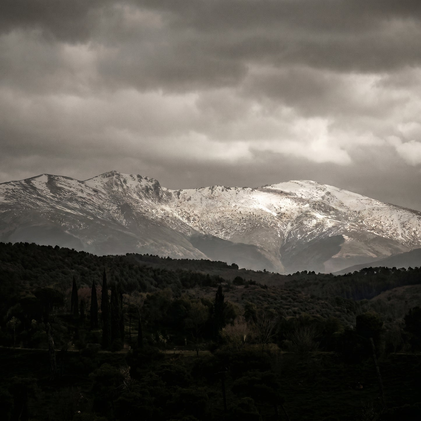 The Sleeping Woman: Sierra de Guadarrama