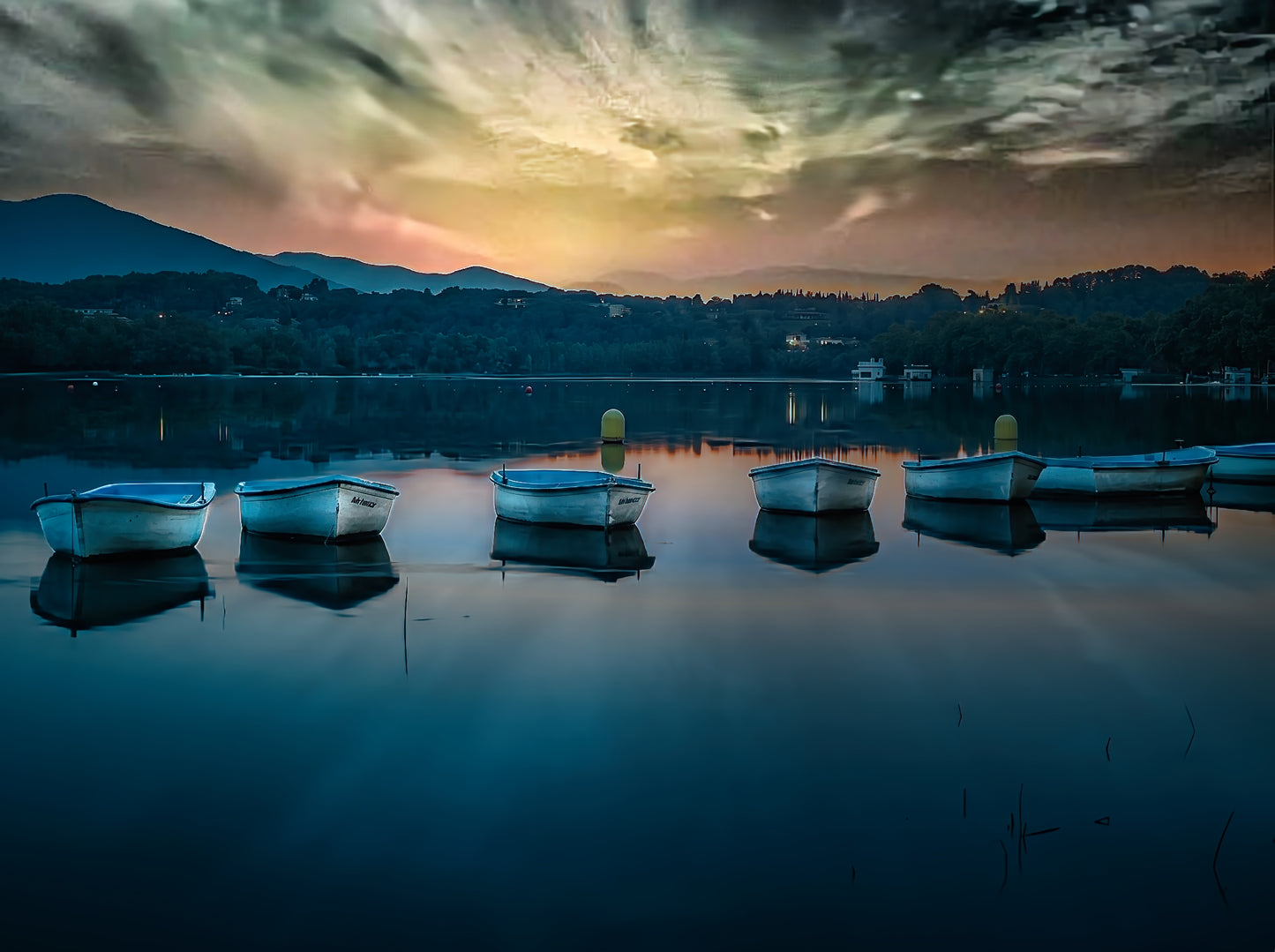Blue Hour Fleet: Lake Banyoles