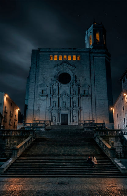 Nocturne in Blue: The Cathedral of Girona