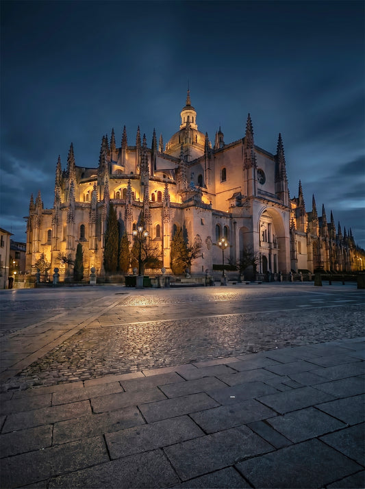 The Silent Spire: Segovia Cathedral by Night