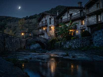Crescent Over the Riverbed