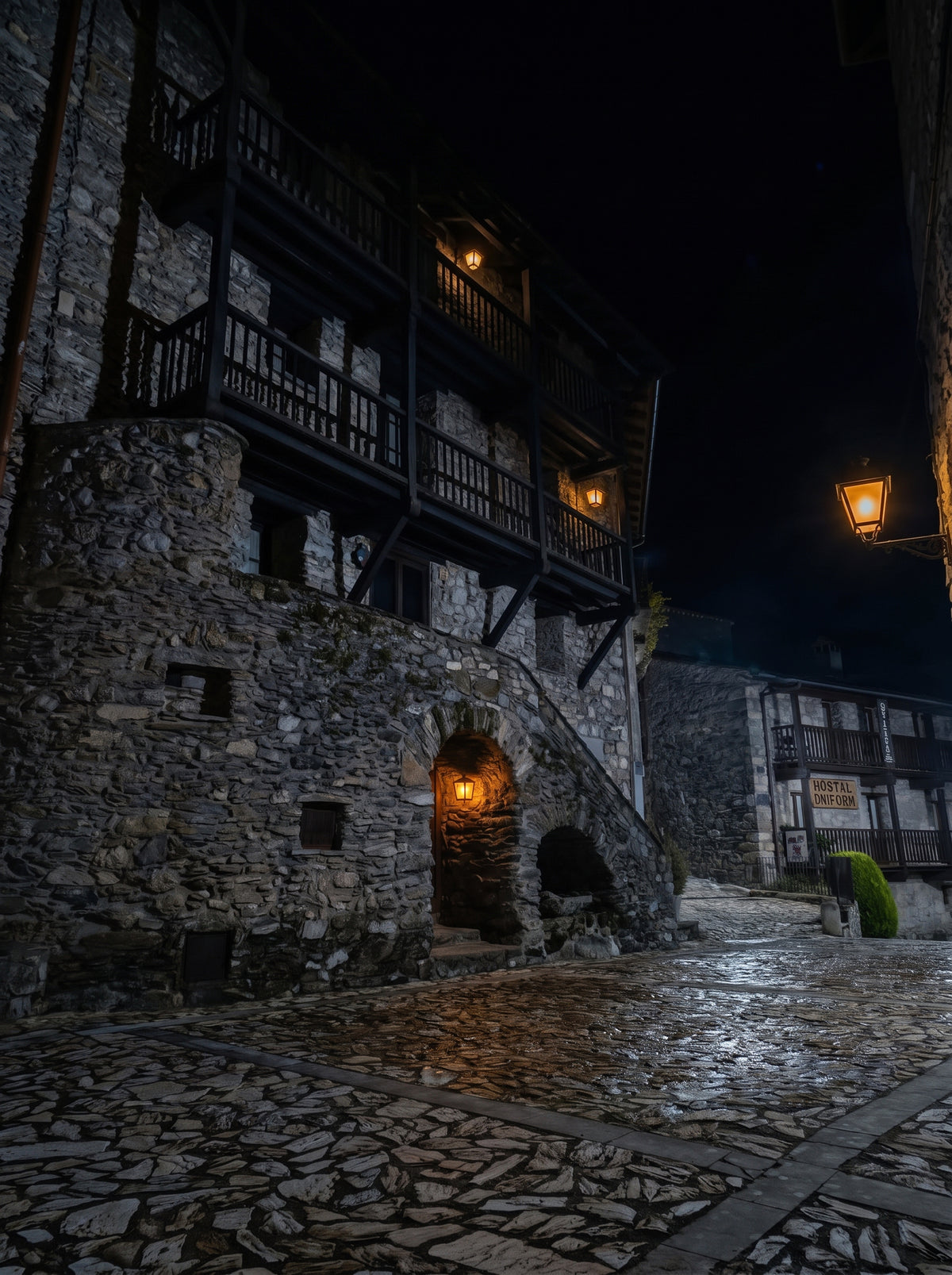 Lantern at the Vaulted Door