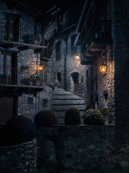 Garden Steps at Midnight