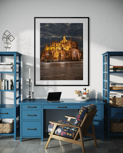 The Silent Spire: Segovia Cathedral by Night