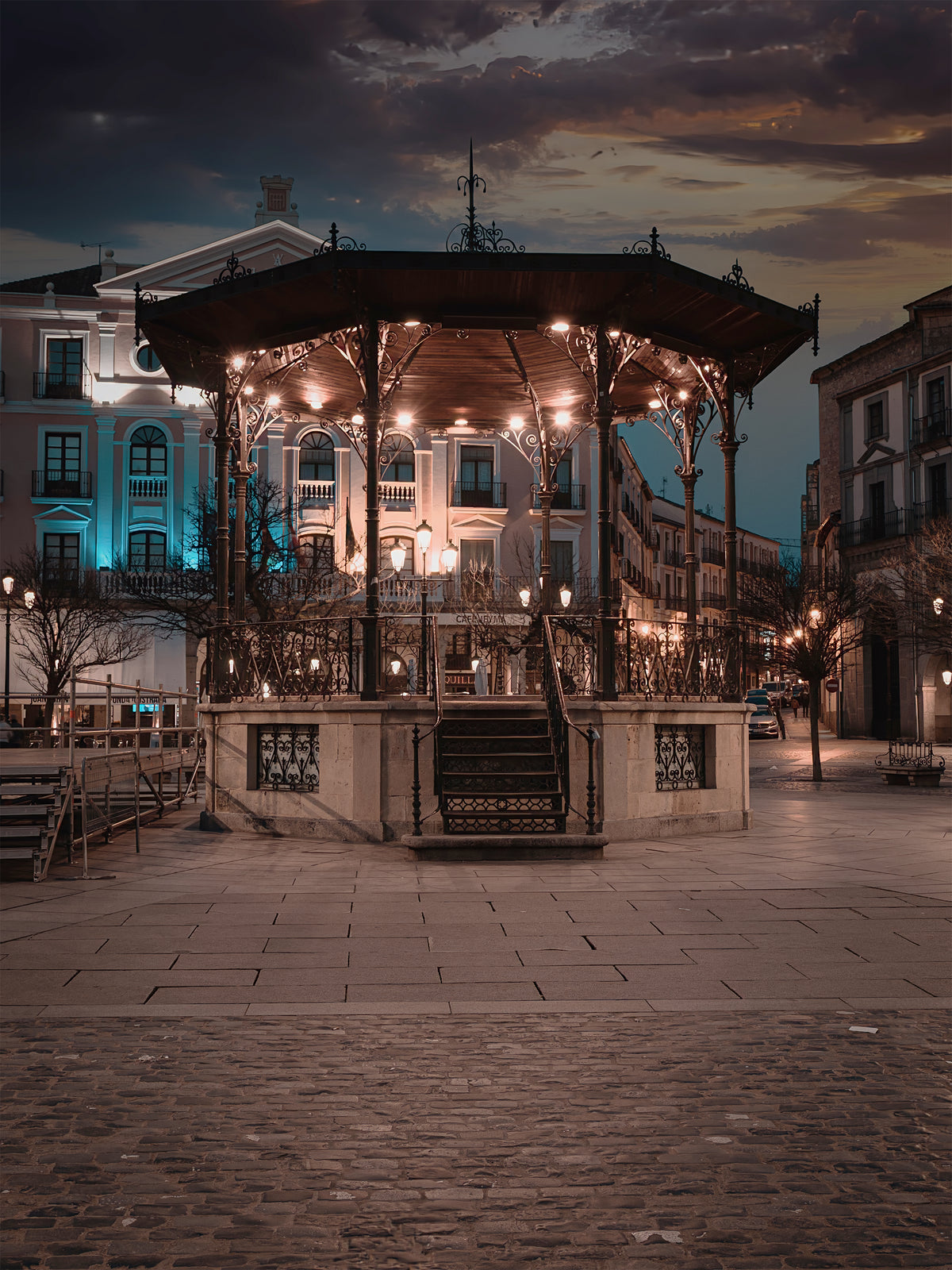 The Bandstand After Hours: Plaza Mayor, Segovia