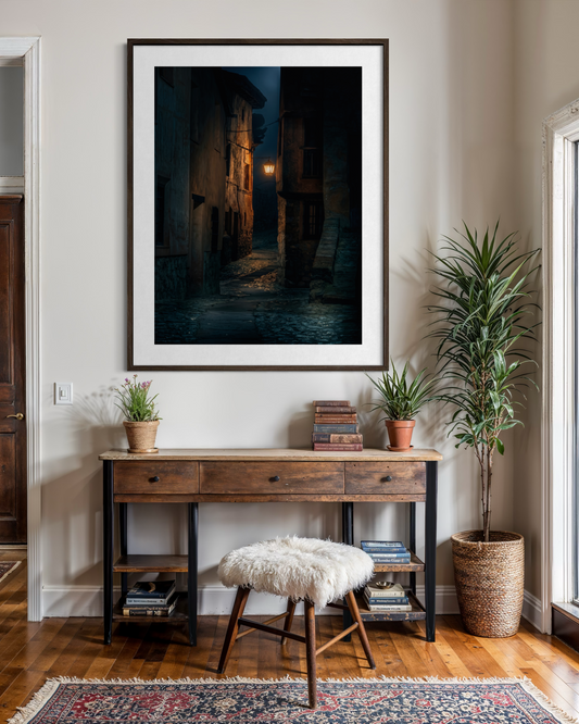The Silence of Albarracín: A Heritage Nocturne — copia fine art en edición limitada de Marco Zouvek, Albarracín (imagen 2).