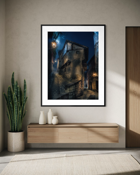 La Casa de la Julianeta: Nocturnal Echoes — copia fine art en edición limitada de Marco Zouvek, Albarracín (imagen 2).