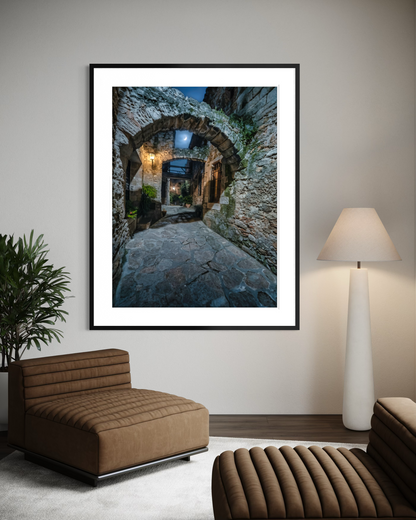 Moon in the Double Arch — limited edition fine art print by Marco Zouvek, Pals (view 3)