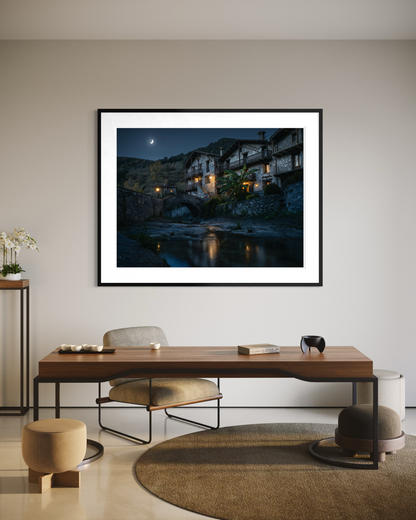 Crescent Over the Riverbed