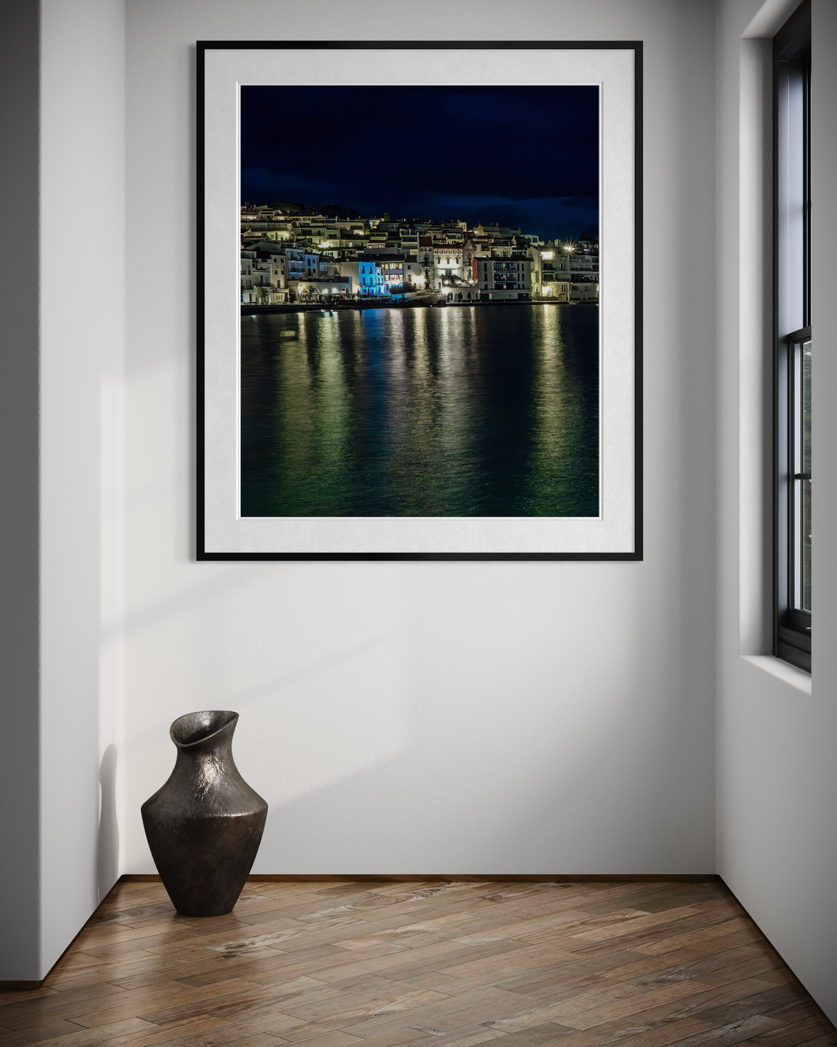 Emerald Reflections: Cadaqués, interior setting view