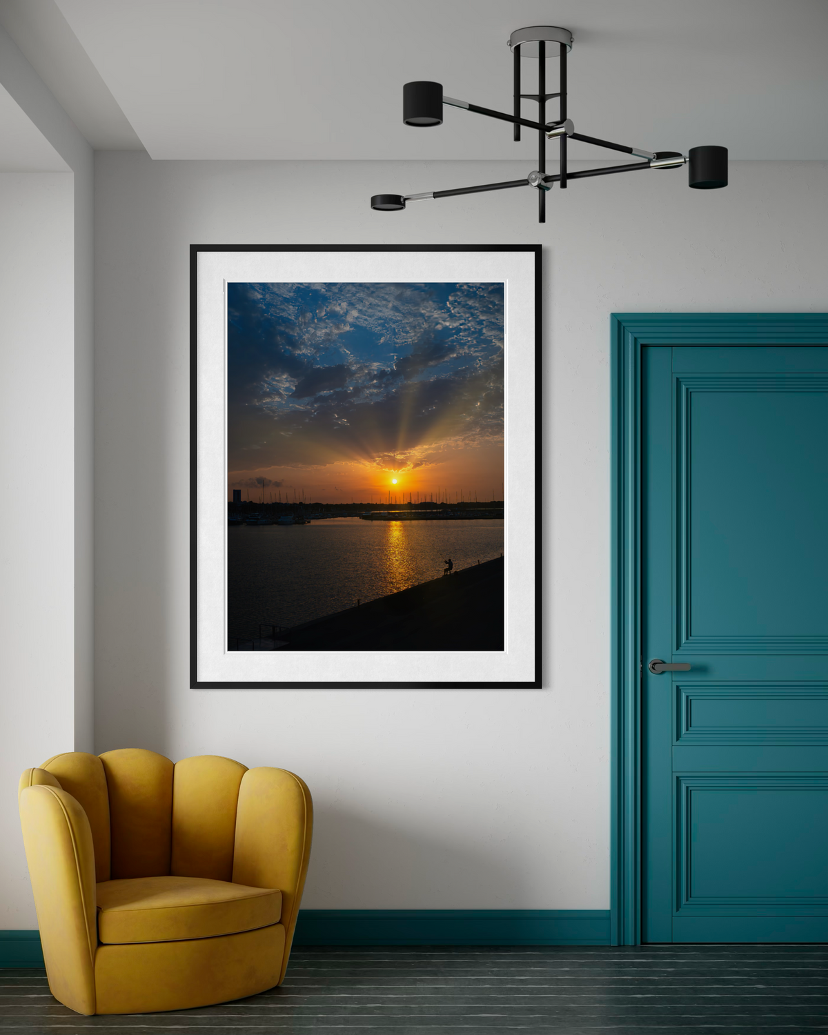 Rays over the Seawall: Cambrils, vista de ambientación en un interior