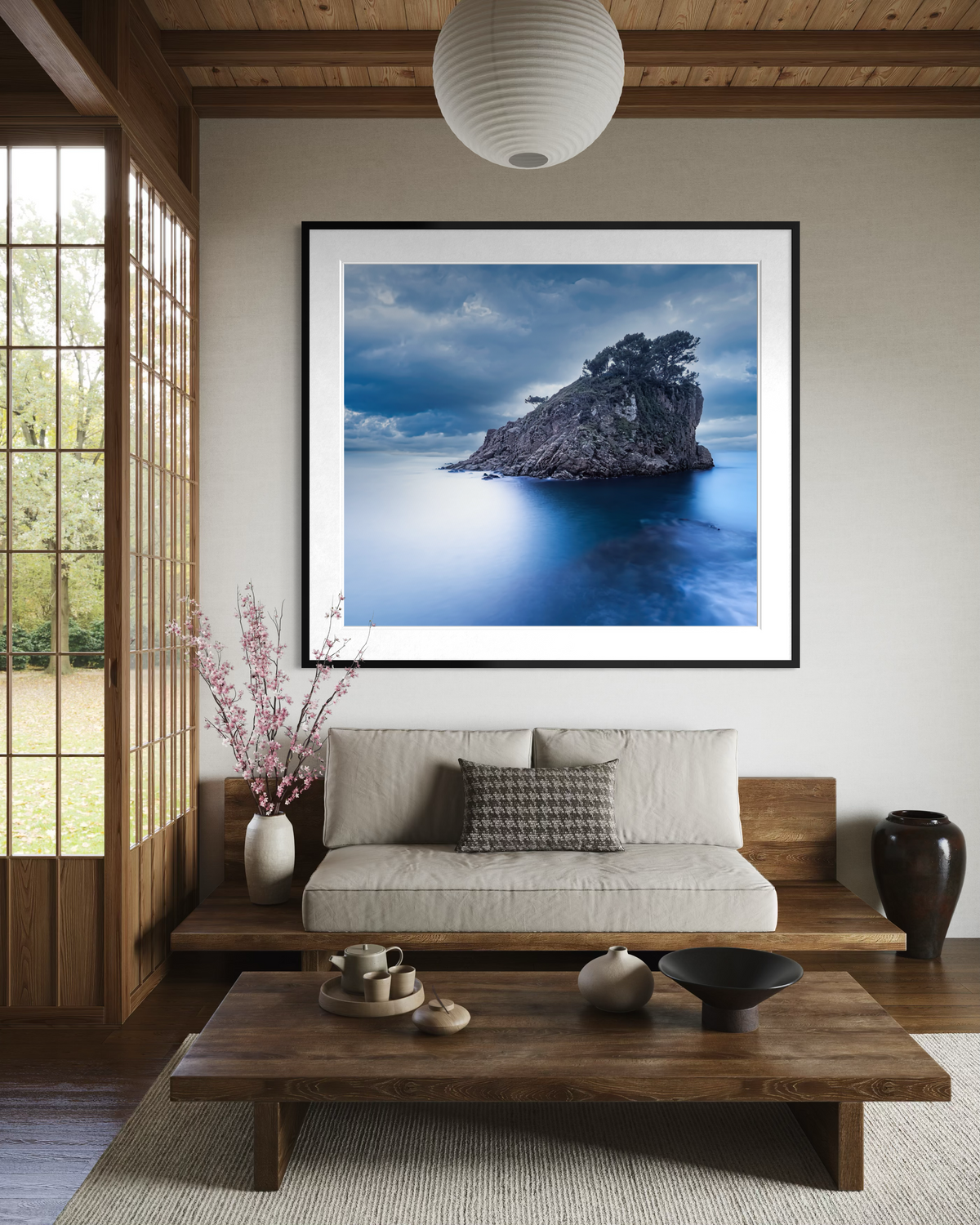 Islet of Blue: Cala Sant Francés, vista de ambientación en un interior