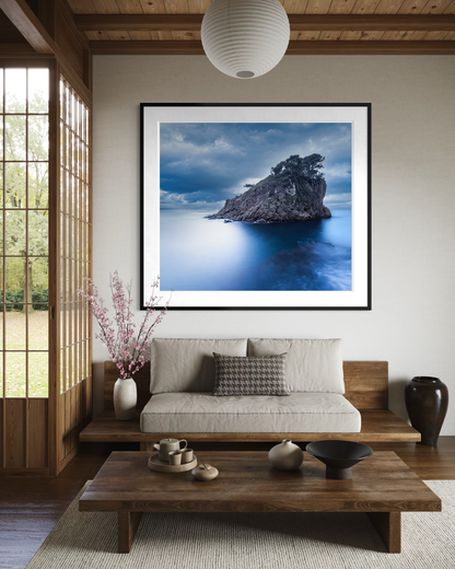 Islet of Blue: Cala Sant Francés, vista de ambientación en un interior