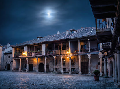 Balconies Under a Full Moon