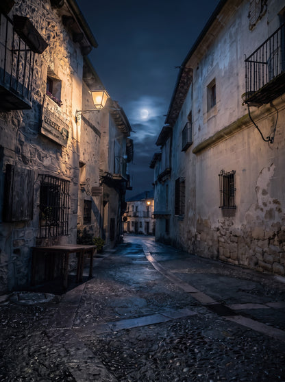 Moonrise Over the Sleeping Street