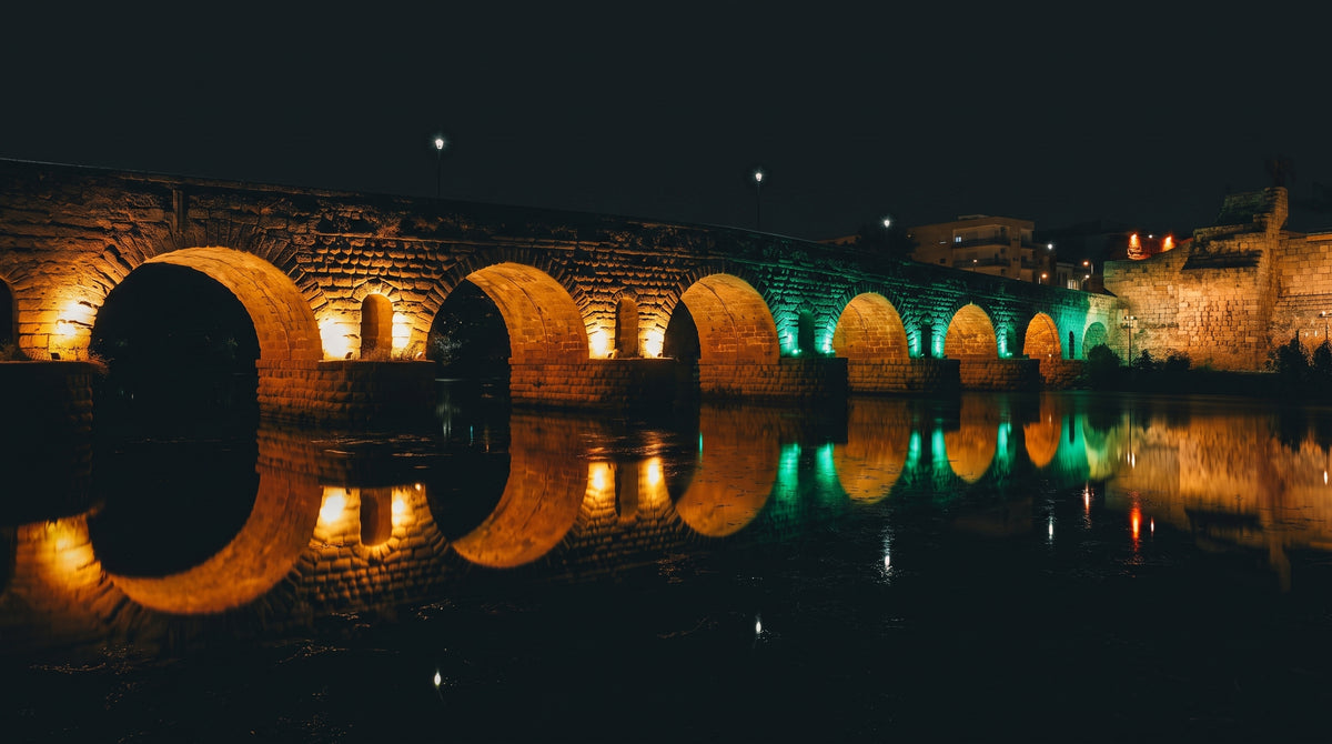 Chromatic Passage: The Roman Bridge, Mérida
