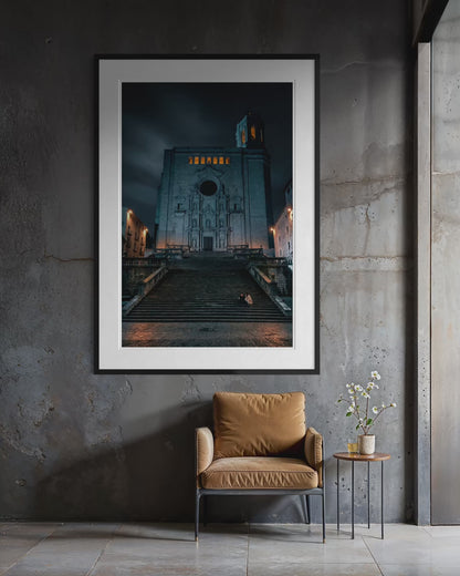 Nocturne in Blue: The Cathedral of Girona