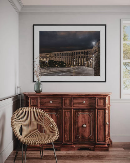 Storm Over Stone: Segovia Aqueduct