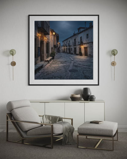 The Bench by Lamplight